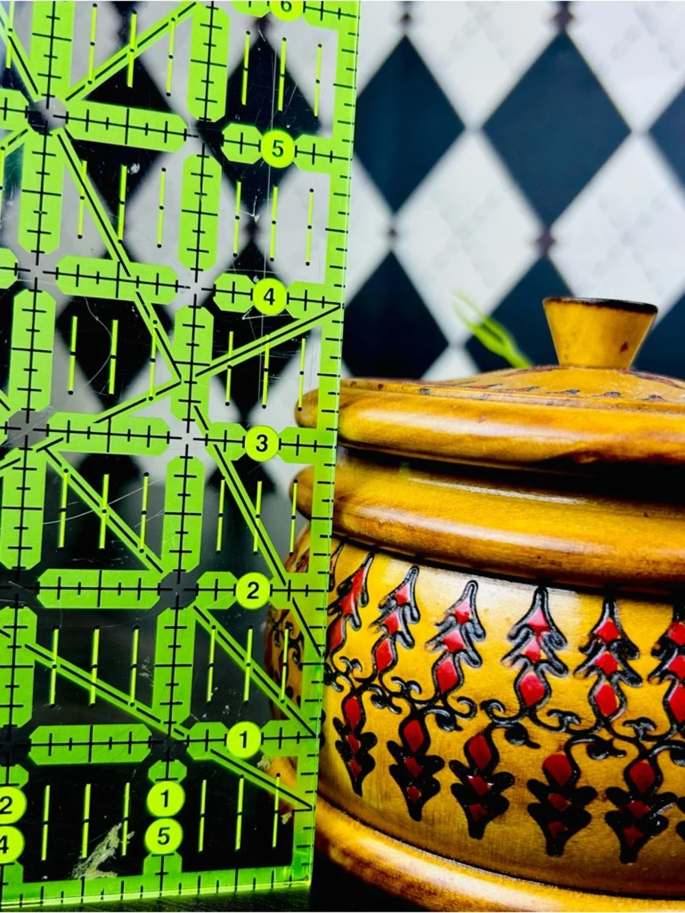 Romanian Wooden Box Hand Carved Poiana Brasov Folk Art Lidded Container - Picture 14 of 15